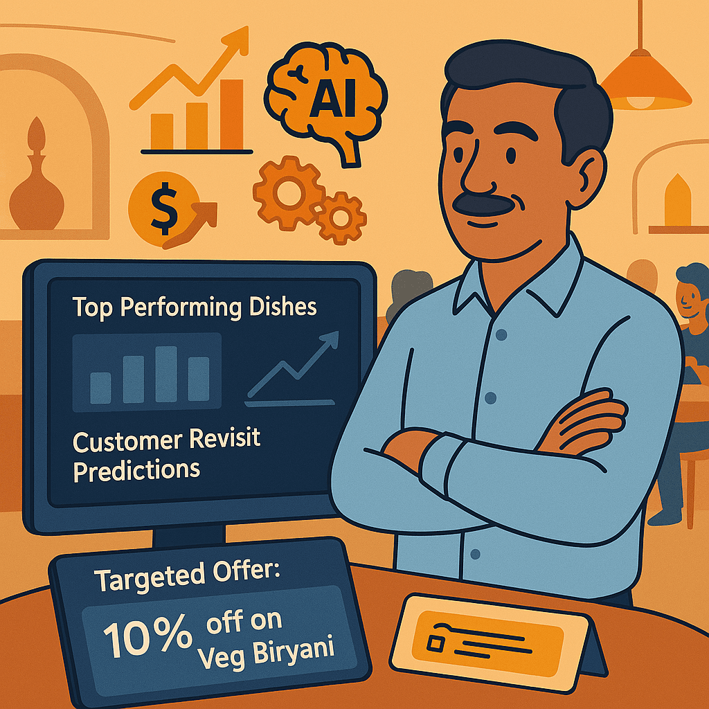 Boost your revenue through the power of Artificial Intelligence - Business benefit illustration