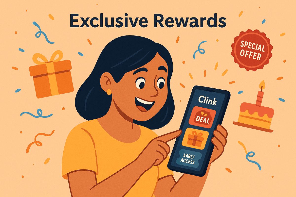 Exclusive Offers & VIP Perks - Customer feature illustration