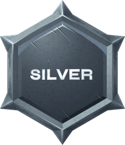 Silver tier badge