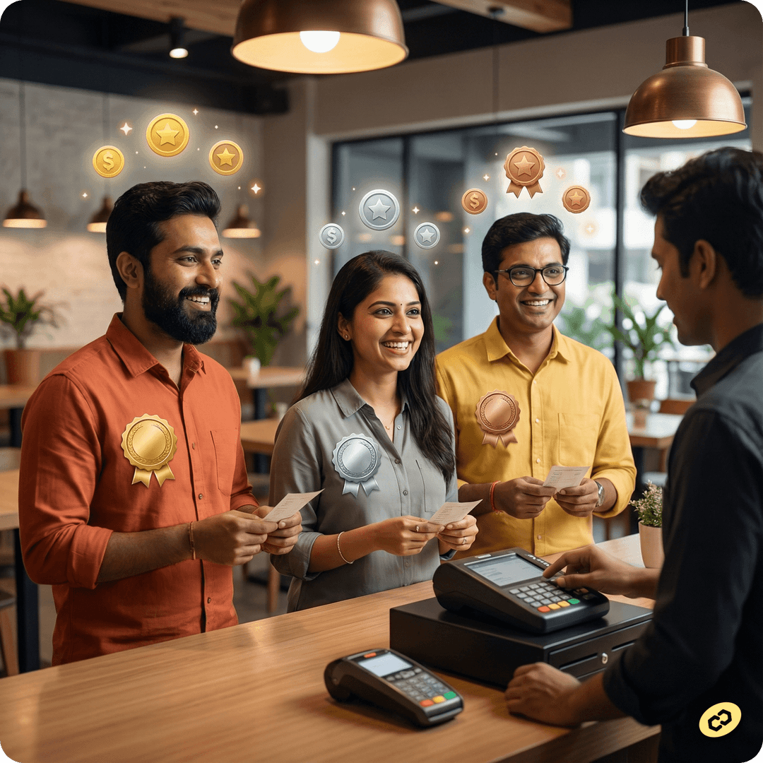 Tiered Reward Points - Customer feature illustration