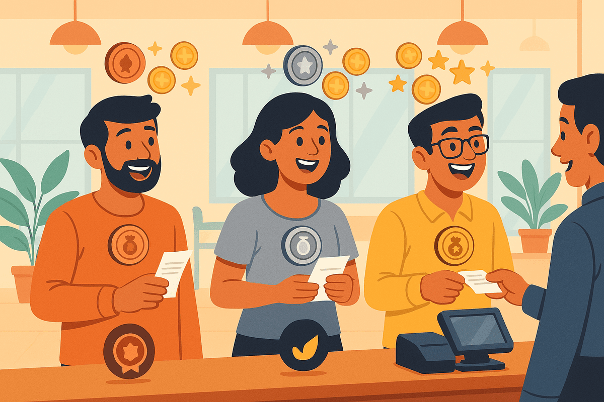 Tiered Reward Points - Customer feature illustration