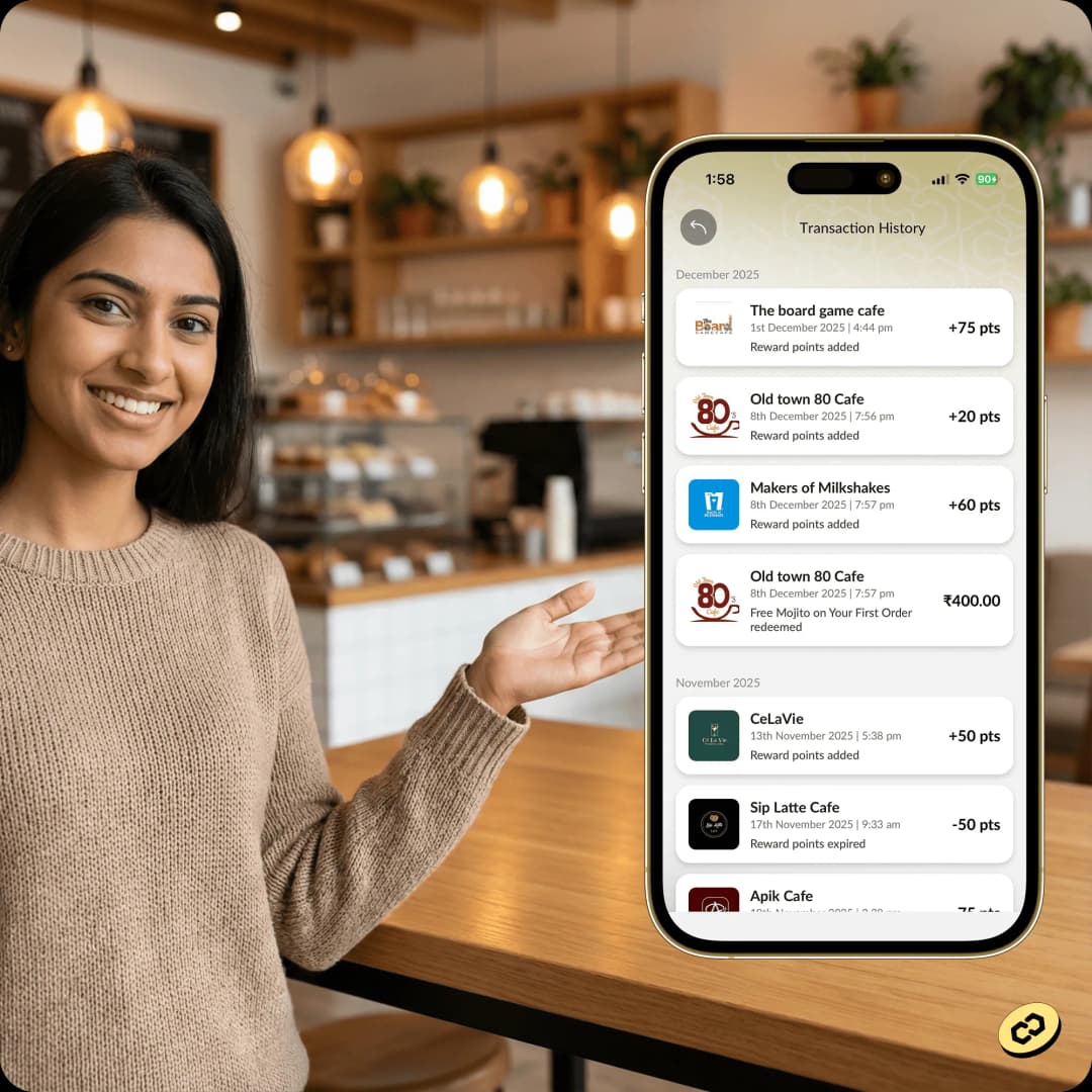 Centralized Reward Tracking - Customer feature illustration