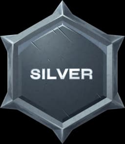 Silver tier badge